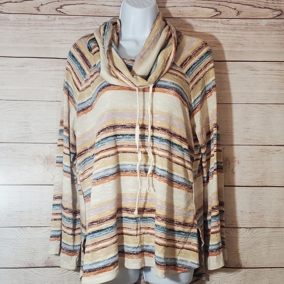 ONE WORLD Sweaters - 𝅺ONE World Women Pullover Cowl Neck Sweater Top Size -Large.